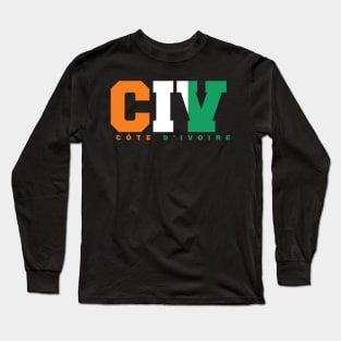 Cote D'ivoire Long Sleeve T-Shirt